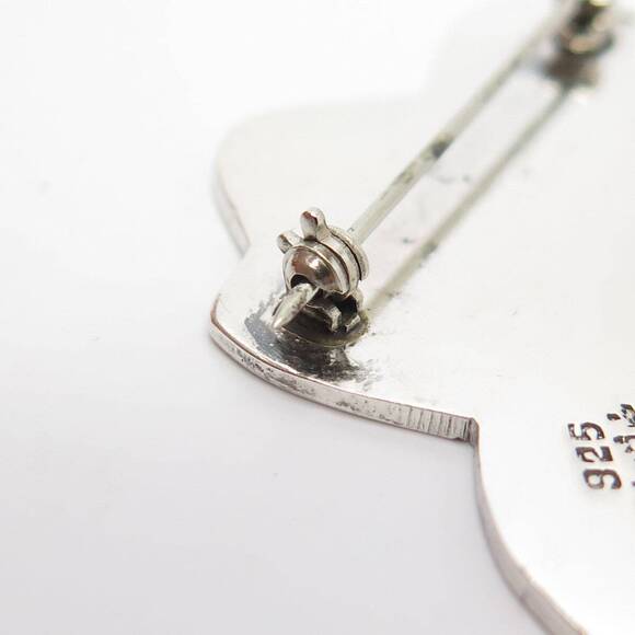 925 Sterling Silver Vintage Mexico Cowboy Hat Pin Brooch - Picture 6 of 7